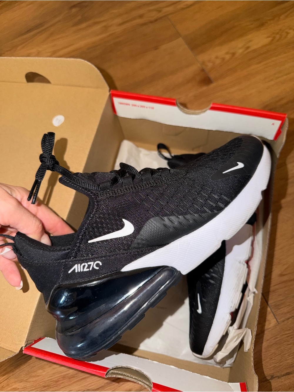 Nike Black and White Air Max 270 Sneaker